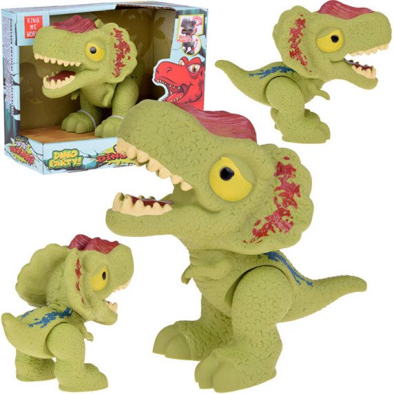 Dinosaurus figúrka s pohyblivými končatinami Dilophosaurus Inlea4Fun DINO PARTY