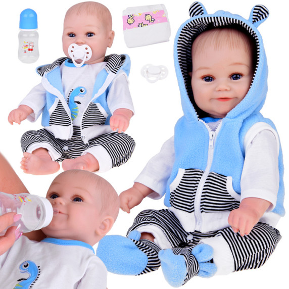 Interaktívna realistická bábika chlapček 50 cm Inlea4Fun REBORN DOLLS