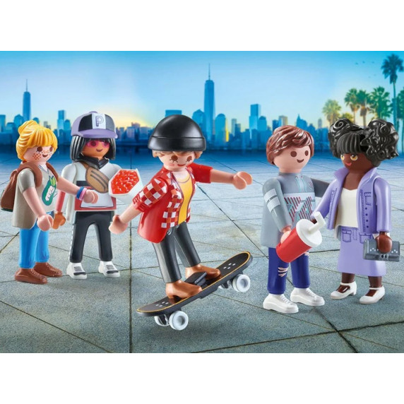 Figúrky a doplnky k stavebniciam 54 dielikov Playmobil My Figures City Life 71401