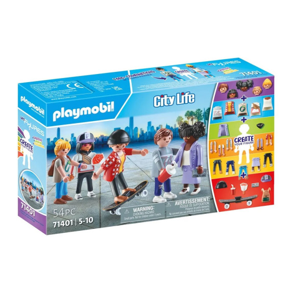 Figúrky a doplnky k stavebniciam 54 dielikov Playmobil My Figures City Life 71401