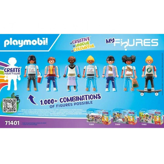 Figúrky a doplnky k stavebniciam 54 dielikov Playmobil My Figures City Life 71401