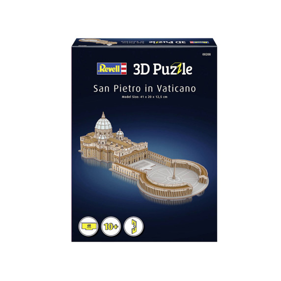 3D puzzle Bazilika sv. Petra vo Vatikáne 68 prvkov REVELL