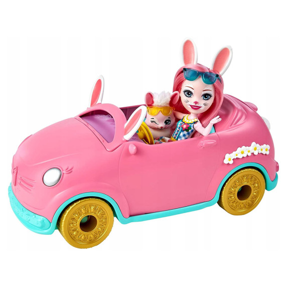 Enchantimals bábika Bree a Bunnymobile autíčko