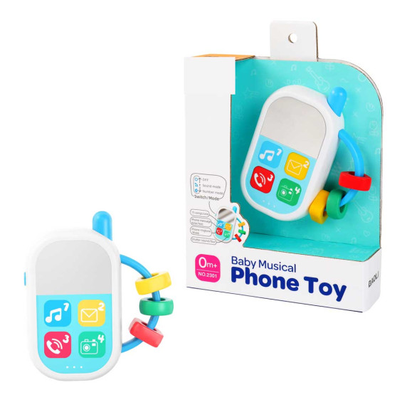 Interaktívny telefón pre najmenších Inlea4Fun BABY MUSICAL PHONE TOY