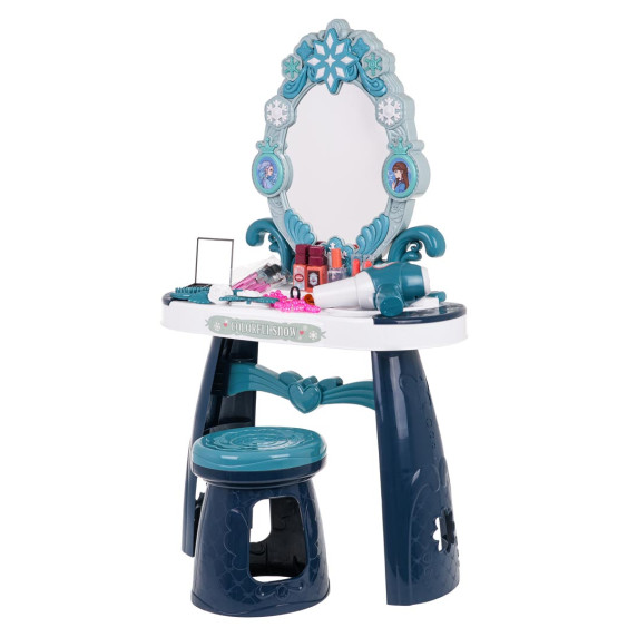 Detský toaletný stolík so stoličkou Inlea4Fun SNOW EDGE DRESSING TABLE