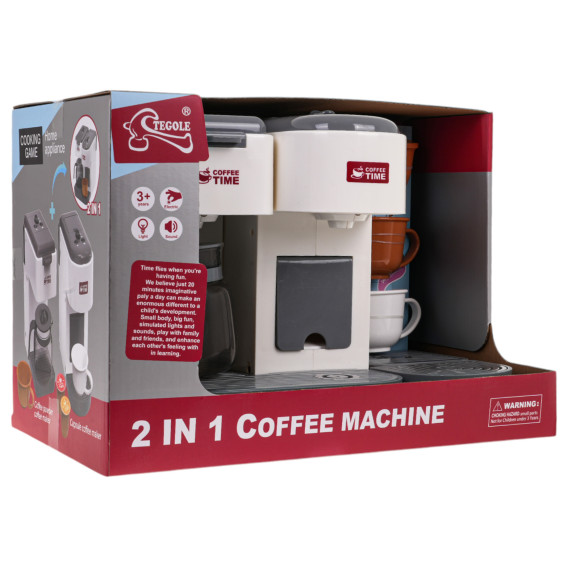 Interaktívny detský kávovar 2v1 s príslušenstvom Inlea4Fun COFFEE MACHINE