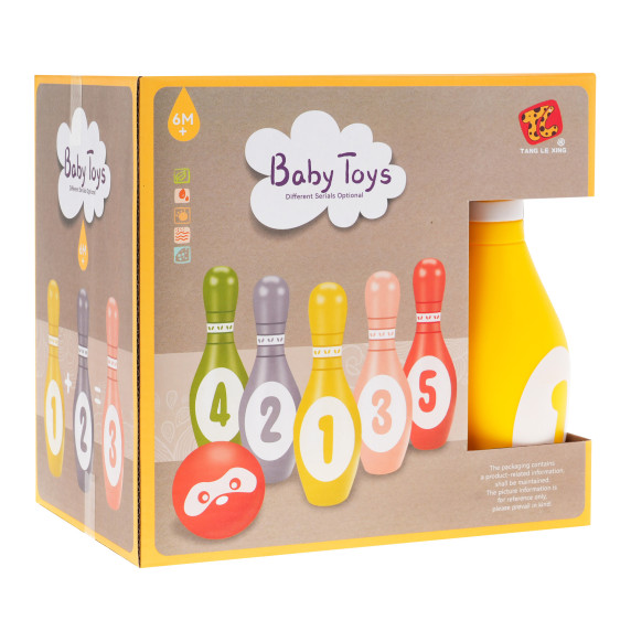 Farebný detský bowling Inlea4Fun BABY TOYS