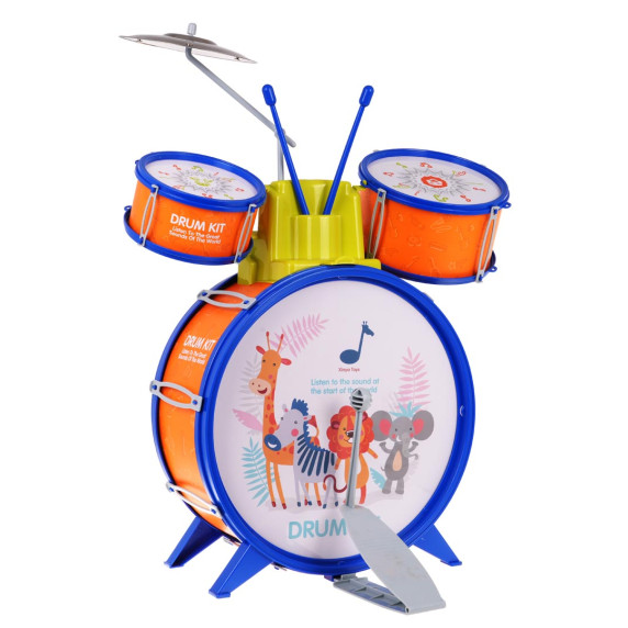 Detské bubny pre najmenších Inlea4Fun DRUM KIT SAFARI