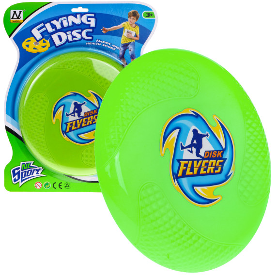 Frisbee - lietajúci tanier Inlea4Fun DISK FLYERS - zelený