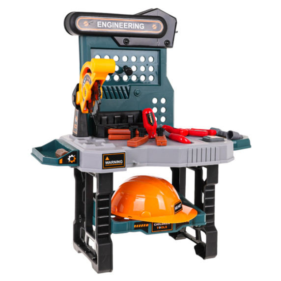 Detská dielňa s doplnkami 37 prvkov Inlea4Fun ENGINEER TOOL TABLE