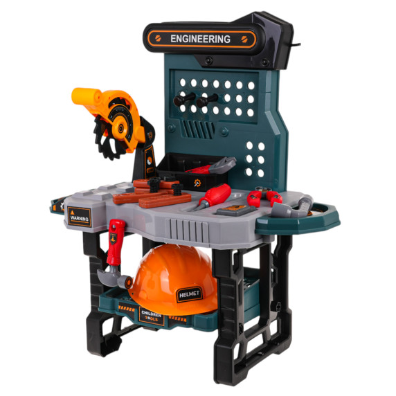 Detská dielňa s doplnkami 37 prvkov Inlea4Fun ENGINEER TOOL TABLE