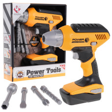 Interaktívna vŕtačka/skrutkovač Inlea4Fun POWER TOOLS - čierny/oranžový Preview