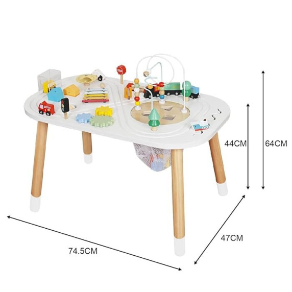 Detský edukačný stolík s vláčkodráhou Aga4Kids MR6154