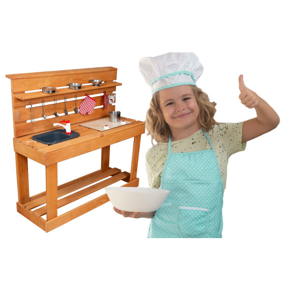 Detská drevená kuchynka s príslušenstvom Inlea4Fun