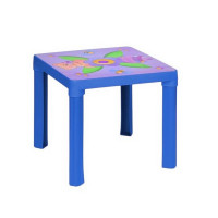 Umelohmotný stolík Inlea4Fun - Modrý 
