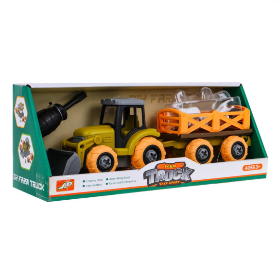 Traktor na skrutkovanie s prívesom Inlea4Fun FARM TRUCK