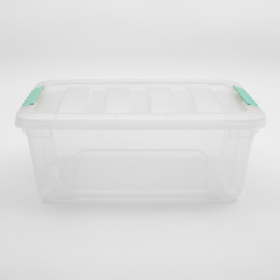 Úložný box s vekom 42 х 27 х 16 cm DOLONI Toys - transparentný