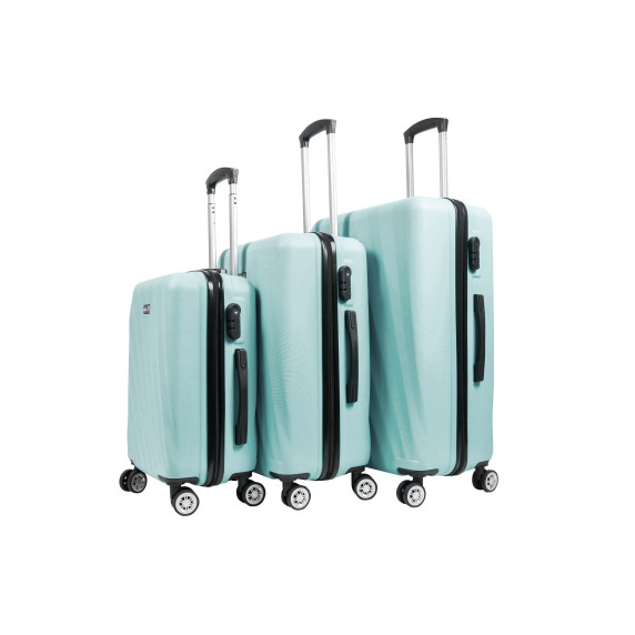 Sada cestovných kufrov AGA Travel MR4653-Mint - tyrkysová
