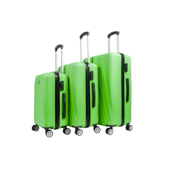 Sada cestovných kufrov AGA Travel MR4653-Light Green - zelená