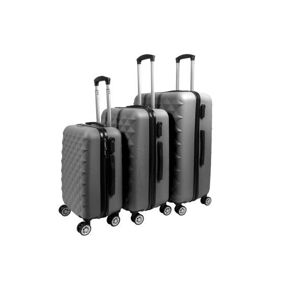 Sada cestovných kufrov AGA Travel MR4655-Grey - sivá