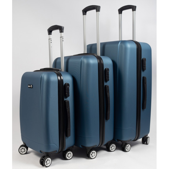 Sada cestovných kufrov AGA Travel MR4656-Dark Blue - tmavomodrá