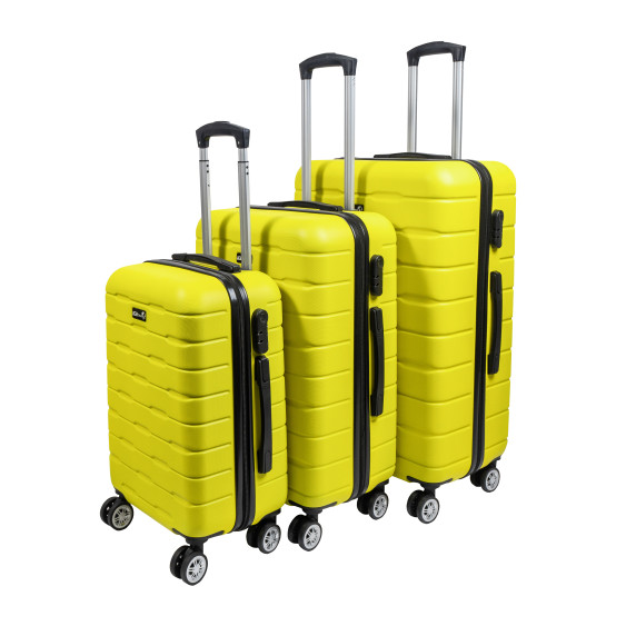 Sada cestovných kufrov AGA Travel MR4658-Yellow - žltá