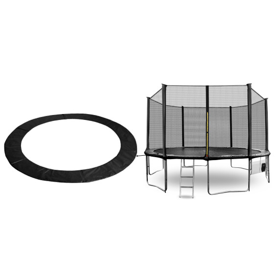Kryt pružín na trampolínu AGA SPORT EXCLUSIVE 430 cm MRPU1514SC-Black - čierny