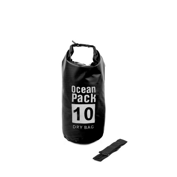 Vodotesný vak 10 l AGA DS1502-BLACK - čierny