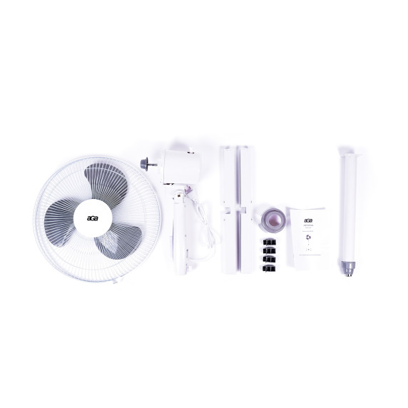 Domáci ventilátor 43 cm AGA MR8109-White - biely