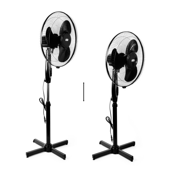 Domáci ventilátor 43 cm AGA MR8109-Black - čierny