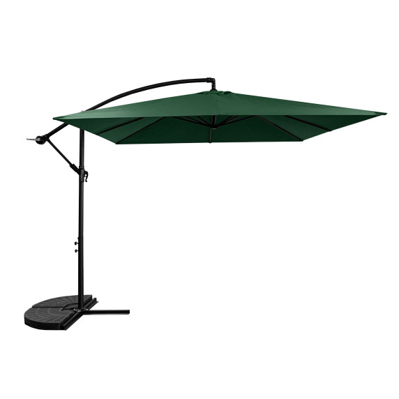 Záhradný slnečník 250 cm AGA MR2048-D.GREEN - tmavozelený