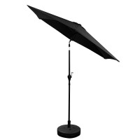 Naklápací záhradný slnečník 250 cm AGA MR2026-Black - čierny 