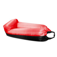 Nafukovací vak LAZY BAG 230 x 70 cm AGA DS442-RED - čierny/červený 