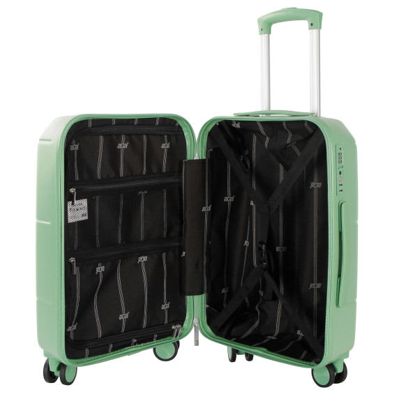 Sada cestovných kufrov AGA Travel MR4669 - Light Green - zelená