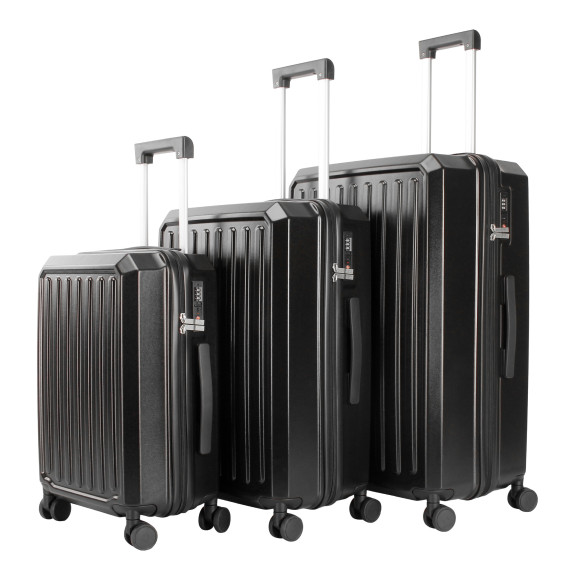 Sada cestovných kufrov AGA Travel MR4668 - Black - čierna