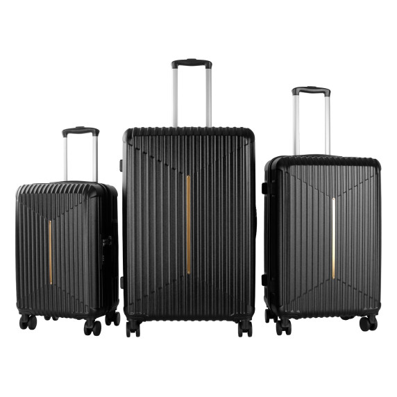 Sada cestovných kufrov AGA Travel MR4666 - Black - čierna