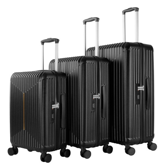 Sada cestovných kufrov AGA Travel MR4666 - Black - čierna