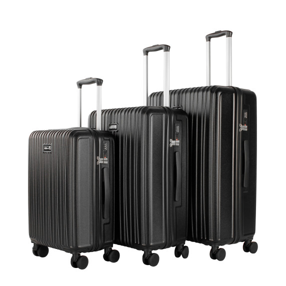 Sada cestovných kufrov AGA Travel MR4667 - Black - čierna