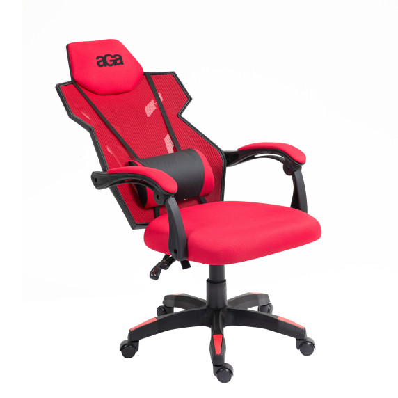 Gamer stolička AGA DS5012-RED - červená