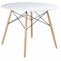 Jedálenský stôl okrúhly 60 cm Aga - biely - MR2030-60 