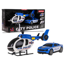 Interaktívna sada policajných vozidiel, auto a vrtuľník Inlea4Fun CITY POLICE Preview