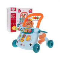 Detské edukačné multifunkčné Inlea4Fun CARTOON WALKING CAR - modré 