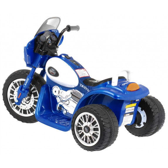 Detská elektrická trojkolka Chopper - modrá