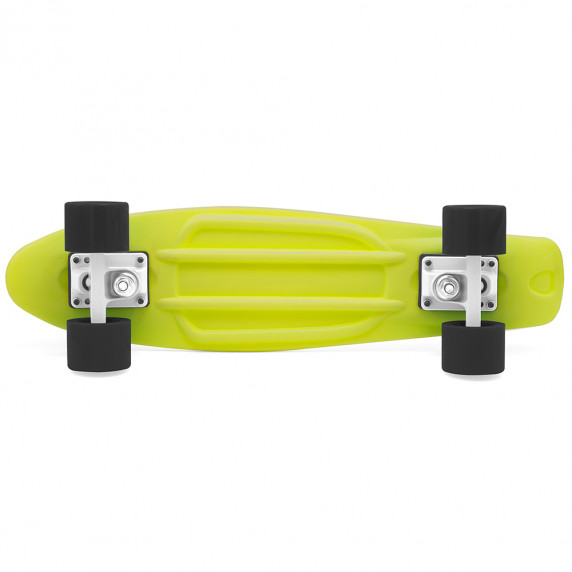 Skateboard 55 cm s LED kolieskami FISZKA - trojfarebný