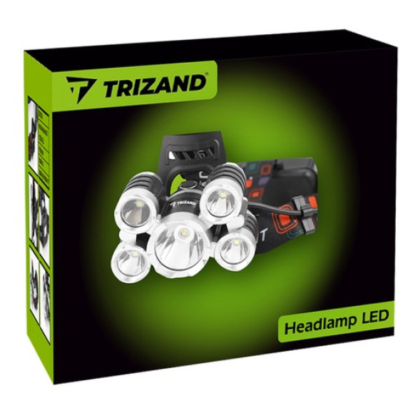 Čelovka s 5 LED TRIZAND T6 CREE 16144