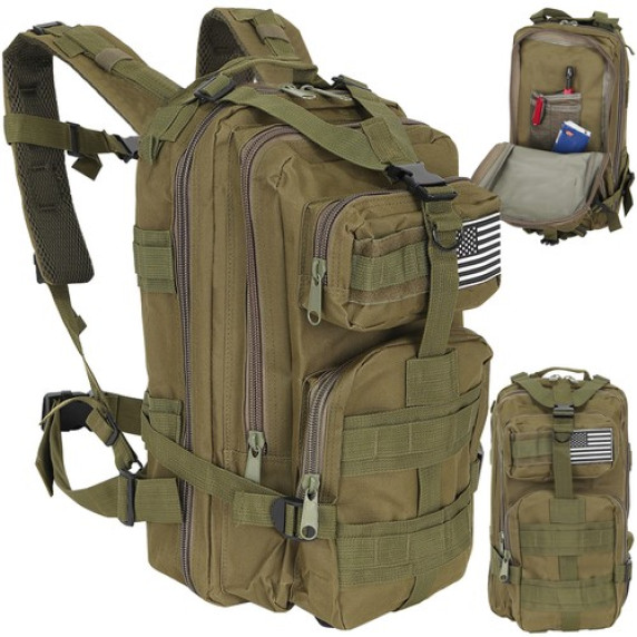 Turistický ruksak TRIZAND 23243 - khaki zelený