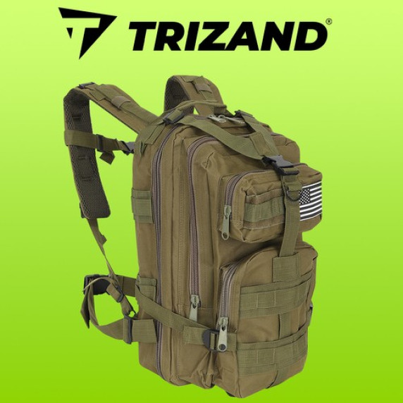 Turistický ruksak TRIZAND 23243 - khaki zelený